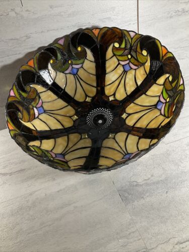 Tiffany Pendant Hanging Lamp | Hand-Made Stained Glass (6922779033783)